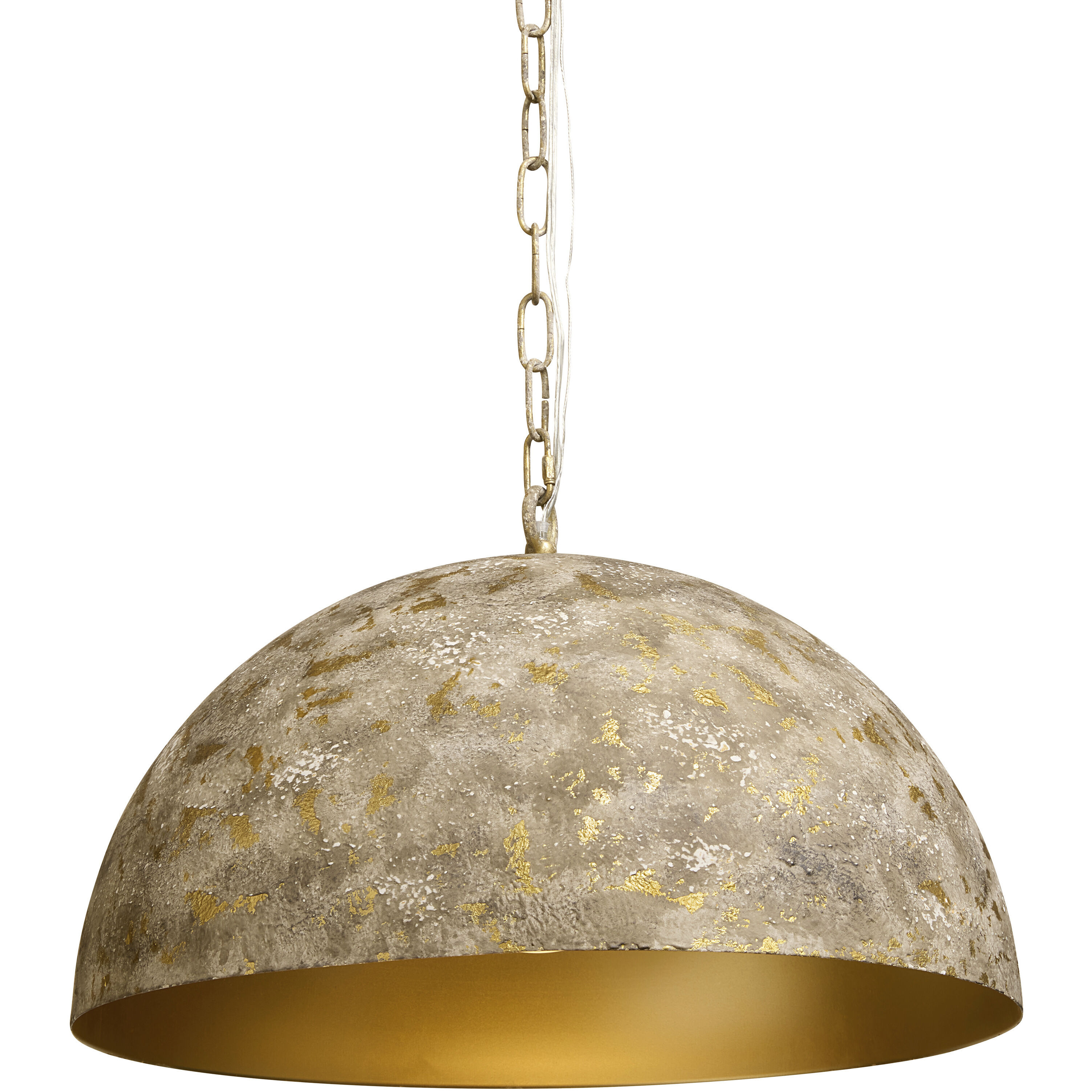Tara LED Antique Gold / White Grey Pendant Ceiling Light
